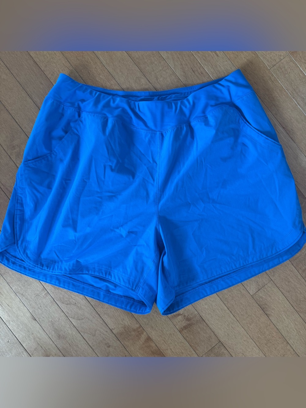 LANDS’ END Size 18W Quick Dry Pull On Shorts in Blue